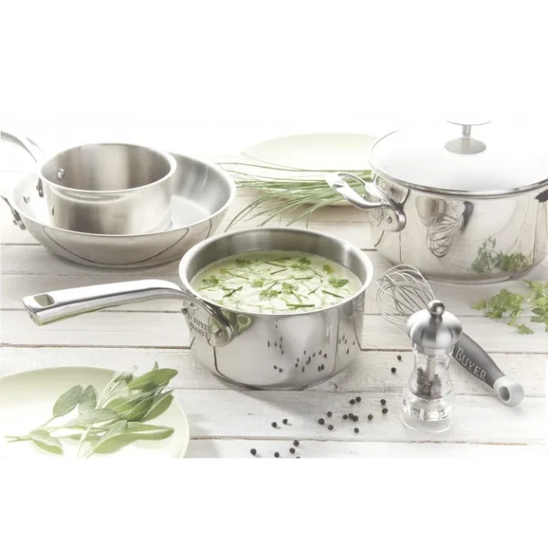 Batterie Cuisine Induction Casserole Inox Ø 16-18-20 Cm Milady De Buyer en vente 5