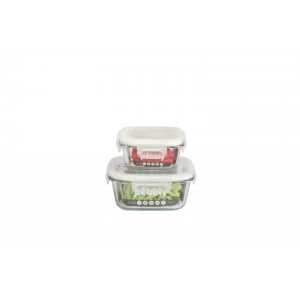 Tout neuf 😀 Boîte de Conservation en Verre Carré 320 ml Pebbly 🎁 site en ligne 8