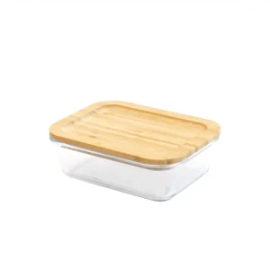 Remise 👍 Boîte de Conservation en Verre et Bambou Rectangle 1040 ml Pebbly 🎉 vente en ligne pas cher 8
