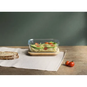 Remise 👍 Boîte de Conservation en Verre et Bambou Rectangle 1040 ml Pebbly 🎉 vente en ligne pas cher 10