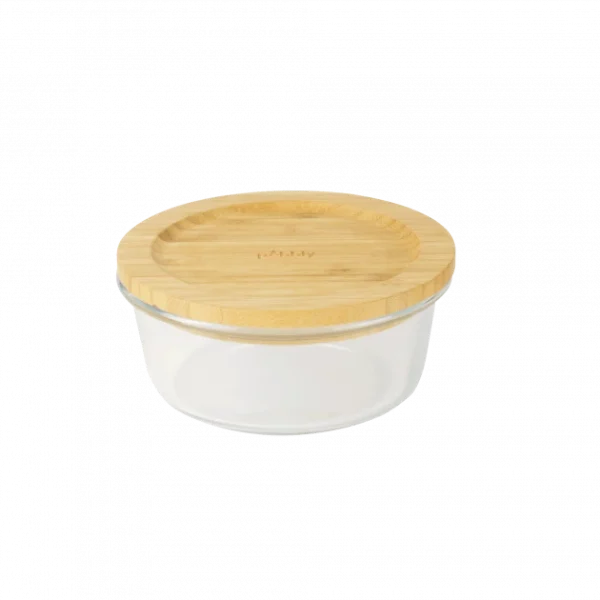 boutique en france Meilleur prix 🧨 Boîte de Conservation en Verre et Bambou Rond 620 ml Pebbly 🧨 1