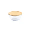 Acheter 🤩 Boîte de Conservation en Verre et Bambou Rond 770 ml Pebbly 👏 Service Clients Dédié 10