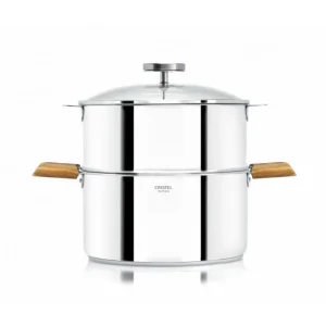excellent qulity Sortie 😀 Casserole et Cuit Vapeur Inox Ø 20 cm Anses Olivier Biome Cristel 🧨 10