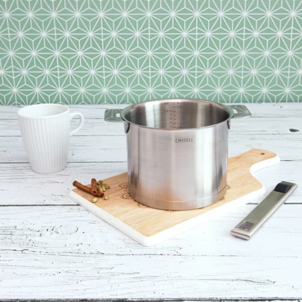 Casserole Haute Graduée Ø 14 Cm Strate Amovible Inox Cristel acheter en ligne 5