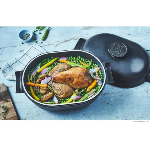 Cocotte En Céramique Ovale 4,5 L Ardoise Delight Emile Henry grand choix 6