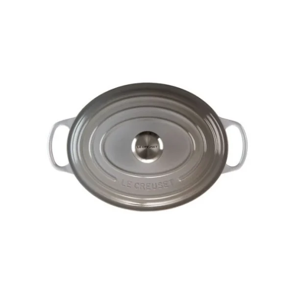 soldes pas cher Cocotte En Fonte Ovale 29 Cm Mist Grey Le Creuset Signature 4