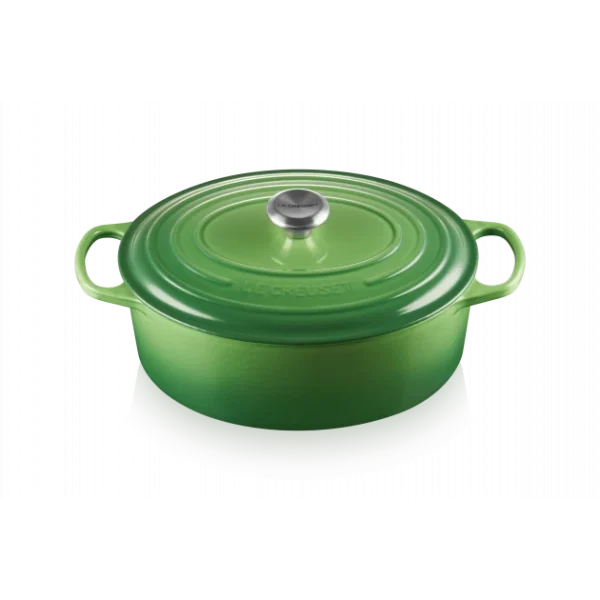 Livraison gratuite Cocotte En Fonte Ovale 31 Cm Bamboo Le Creuset Signature 1