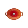 Cocotte En Fonte Ovale 31 Cm Orange Flammé Chasseur grande popularité 17