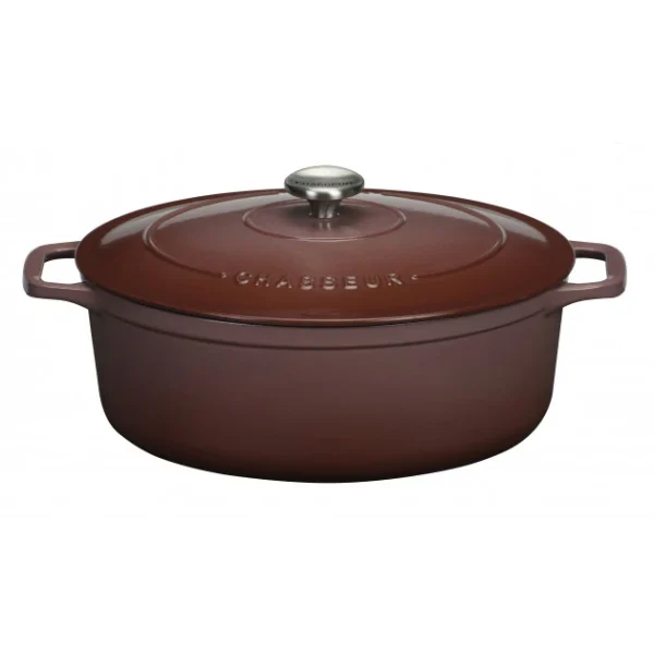 Cocotte En Fonte Ovale 33 Cm Bois De Rose Chasseur Top ventes 3