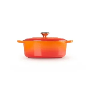 en ligne Cocotte En Fonte Ovale 33 Cm Volcanique Le Creuset Signature 9
