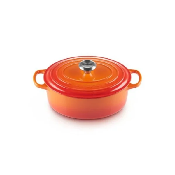 grande promotion Cocotte En Fonte Ovale 35 Cm Volcanique Le Creuset Signature 1