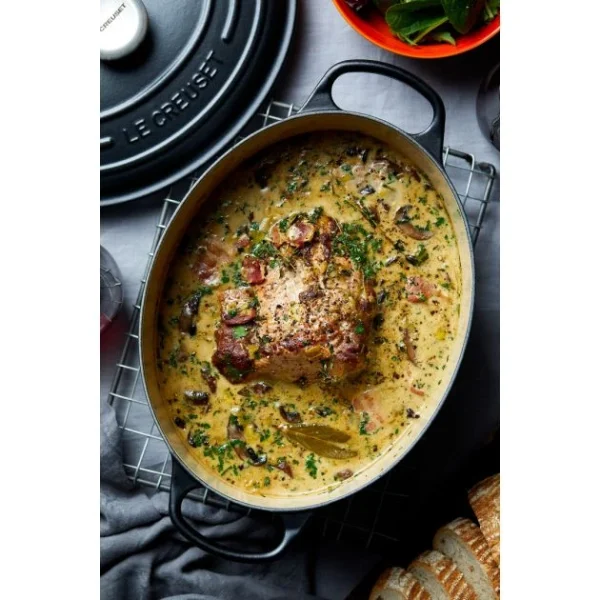 Cocotte En Fonte Ovale 40 Cm Noir Mat Le Creuset Signature magasin 6