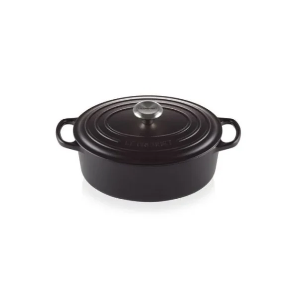 Cocotte En Fonte Ovale 40 Cm Noir Mat Le Creuset Signature magasin 1