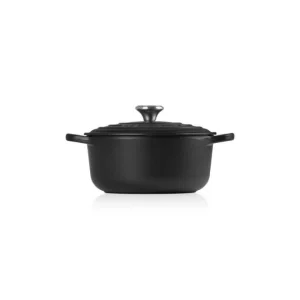 magasin en ligne france Cocotte En Fonte Ronde 18 Cm Noir Mat Le Creuset Signature 8