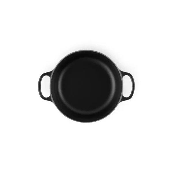 magasin en ligne france Cocotte En Fonte Ronde 18 Cm Noir Mat Le Creuset Signature 5