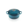 prix pas cher Cocotte En Fonte Ronde 20 Cm Deep Teal Le Creuset Signature 22