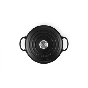 qualité supérieure Cocotte En Fonte Ronde 20 Cm Noir Mat Le Creuset Signature 12