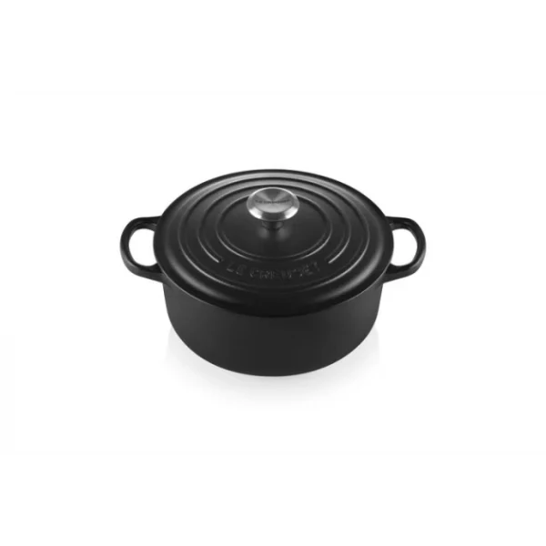 qualité supérieure Cocotte En Fonte Ronde 20 Cm Noir Mat Le Creuset Signature 1