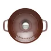 remise en ligne Cocotte En Fonte Ronde 24 Cm Bois De Rose Chasseur 5