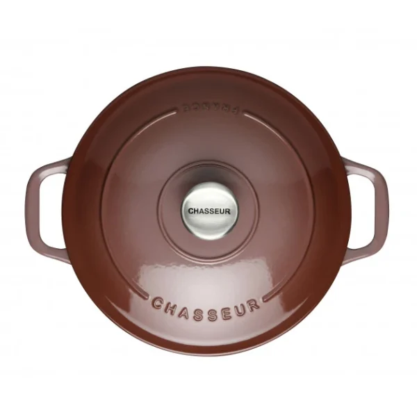 Cocotte En Fonte Ronde 28 Cm Bois De Rose Chasseur mode 1