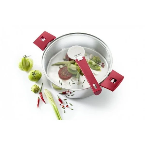 Couvercle En Verre Bombé Platine Ø 22 Cm Cristel a Prix Discount 3