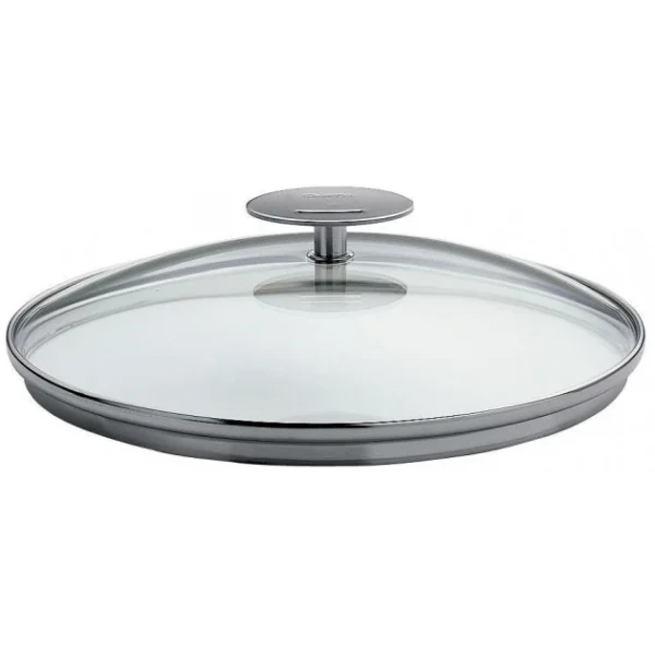 Couvercle En Verre Bombé Platine Ø 22 Cm Cristel a Prix Discount 1