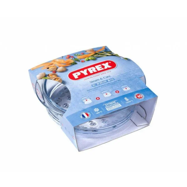 Remise 🎁 Cuit Vapeur en Verre 20 cm 2 L Classic Pyrex 🧨 magasin en ligne 3
