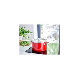 Faitout Émaillé 24cm Rouge Empire KitchenAid Officielle 8