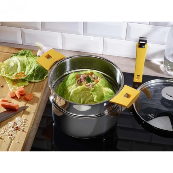 Faitout Mutine Ø 24 Cm Manche Amovible Inox Cristel De Qualité 6