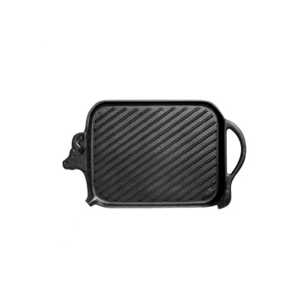 mode tendance Gril Beef En Fonte 27 X 20 Cm Noir Mat Chasseur 1