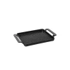 magasin solde Gril En Fonte Rectangulaire 35 X 22 Cm Noir Mat Chasseur 10