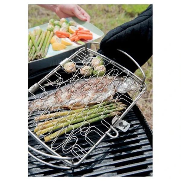 Livraison rapide Grille Poisson Barbecue Petit Modèle 28 X 21 Cm Weber 3