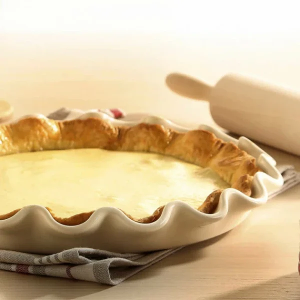 Grosses soldes 😀 Moule à Tarte en Céramique Ø 33 cm Argile Emile Henry 😉 pas cher en ligne 3