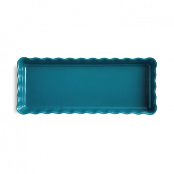 offre spéciale Nouveau 🌟 Moule à Tarte Rectangulaire en Céramique 15 x 36 cm Calanque Emile Henry ✔️ 4