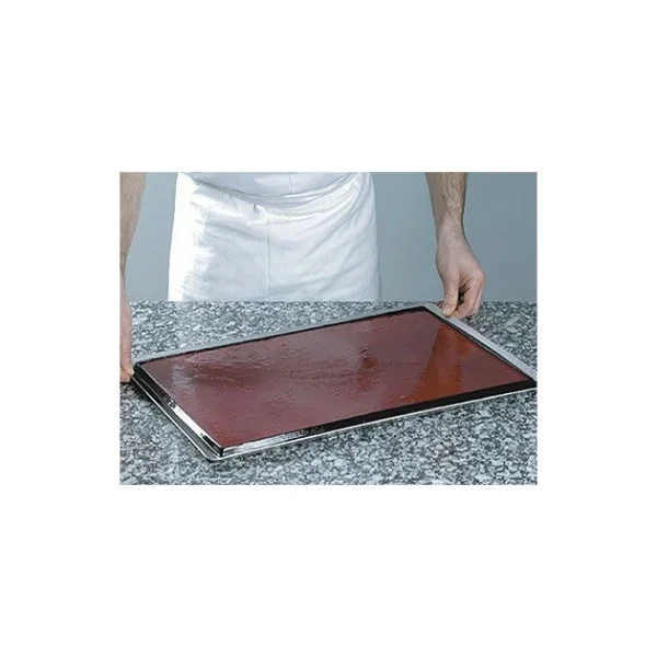 achetez pas cher Bon marché 🔔 Plaque Flexipat entremets carré 33,5 x 33,5 x 1,6 cm ✔️ 5