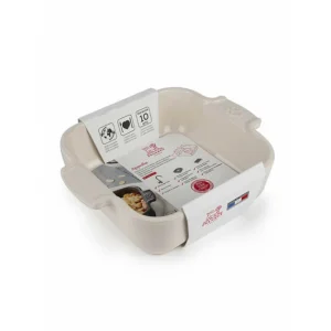 Promo 🔔 Plat à Four Carré en Céramique Appolia 18 cm Ecru Peugeot 🛒 guranteed de qualité 9