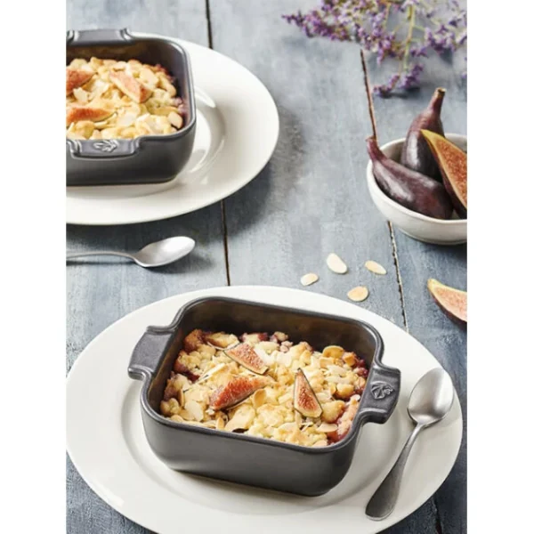 Promo 🔔 Plat à Four Carré en Céramique Appolia 18 cm Ecru Peugeot 🛒 guranteed de qualité 4