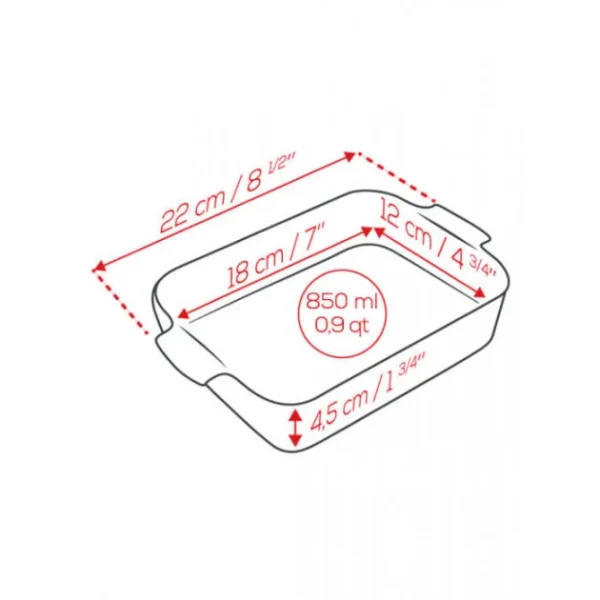 Plat à Four Rectangulaire En Céramique Appolia 22 Cm Ecru Peugeot prix le plus bas 5