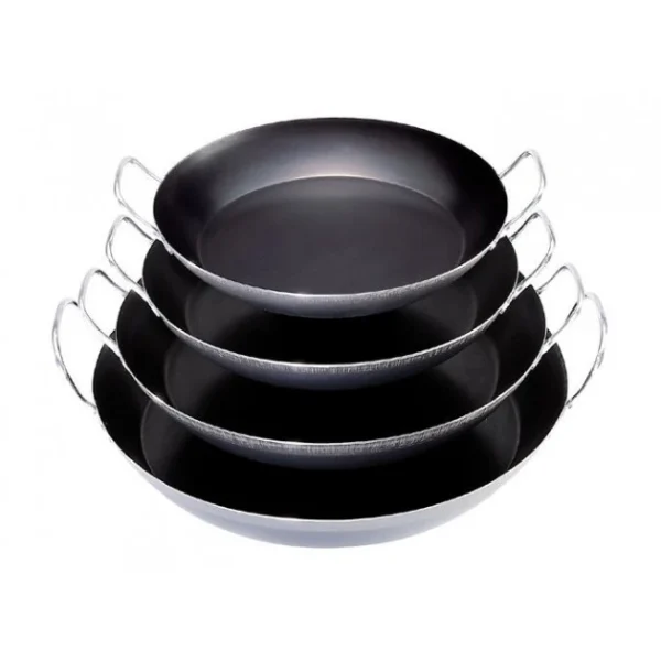 se précipiter pour acheter Plat à Paella Tôle Bleue Ø 42 Cm Outdoor De Buyer 1