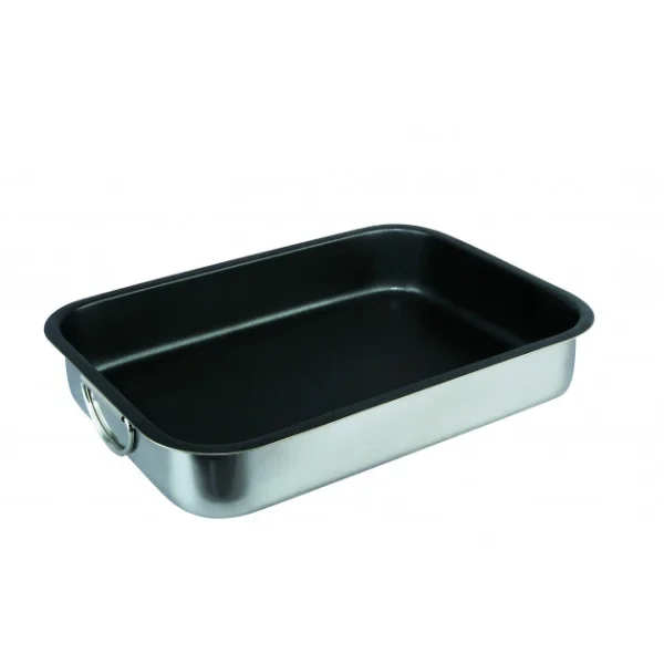 Meilleure vente 😉 Plat à Rôtir Inox Antiadhérent 30 x 22 cm x H 6 cm Ibili 🤩 site pas cher 1