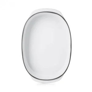 Plat Oblong Blanc Cumulus 26 X 18,5 Cm Caractère Culinaire Revol à prix très bas 8