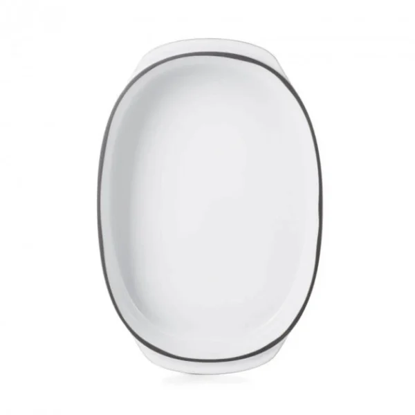 Plat Oblong Blanc Cumulus 26 X 18,5 Cm Caractère Culinaire Revol à prix très bas 3