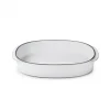 Plat Oblong Blanc Cumulus 26 X 18,5 Cm Caractère Culinaire Revol à prix très bas 14