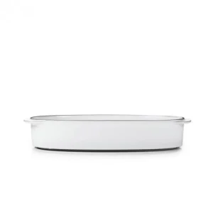 Plat Oblong Blanc Cumulus 26 X 18,5 Cm Caractère Culinaire Revol à prix très bas 10