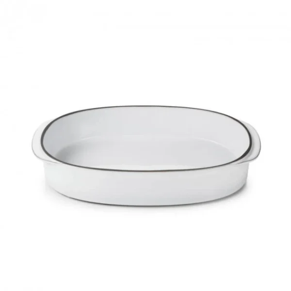 Plat Oblong Blanc Cumulus 26 X 18,5 Cm Caractère Culinaire Revol à prix très bas 1