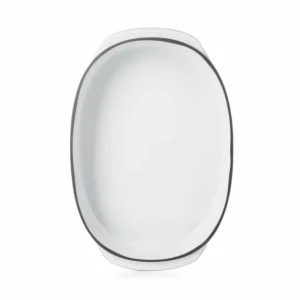 exclusivement disponibles Vente flash ❤️ Plat Oblong Blanc Cumulus 34 x 25 cm Caractère Culinaire Revol ❤️ 8