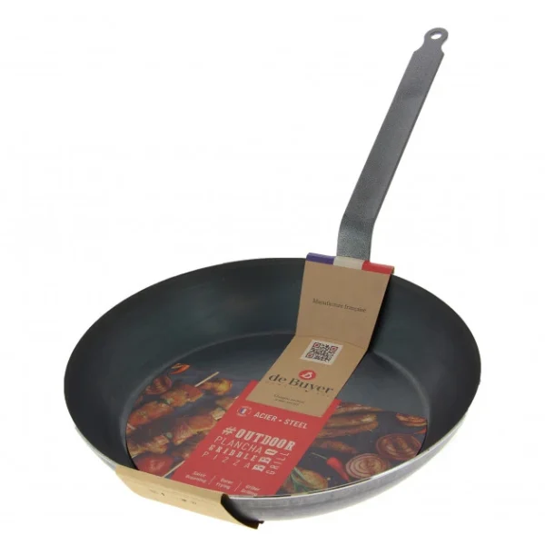 Poêle à Frire Tôle Bleue Ø 36 Cm Outdoor De Buyer Distributeur Officiel 3