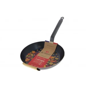 vente luxe pas cher Poêle à Légumes Perforée Tôle Bleue Ø 28 Cm Outdoor De Buyer 10