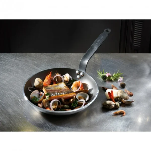 Poêle Antiadhésive ø24 Cm Choc Resto Induction De Buyer Nouvelle tendance 5