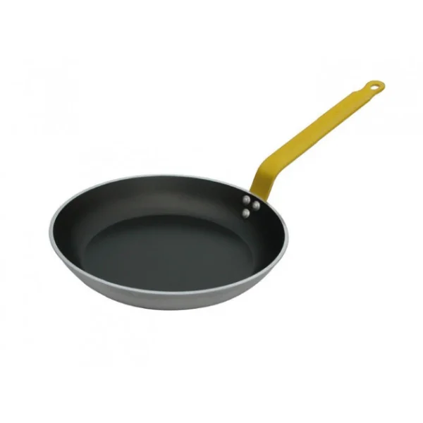 magasins pour Poêle Antiadhésive ø24 Cm HACCP Jaune Choc Resto Induction De Buyer 1